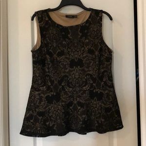 Apt. 9 Black Peplum Top